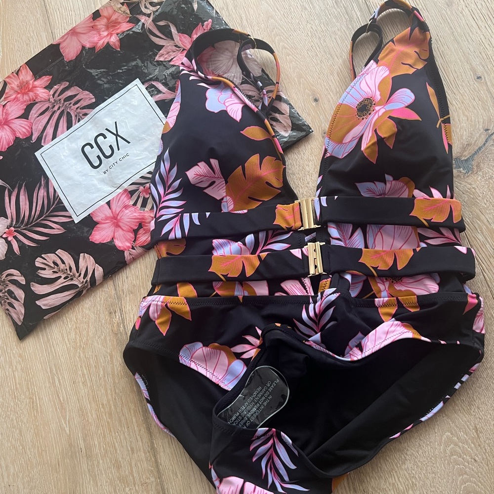 City chic floral one piece
